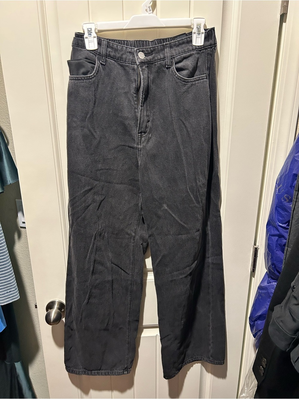 Divided Black Relaxed Wide-Leg Jeans